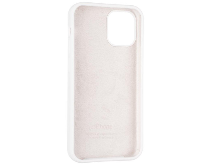 Чехол-силикон оригинал Full Cover Soft Matte iPhone 12 Mini, White