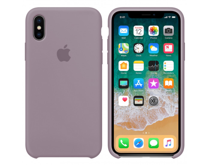 Чехол-силикон оригинал Soft Matte iPhone XS Max, Lavander