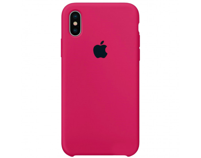Чехол-силикон оригинал Soft Matte iPhone XS Max, Hot pink