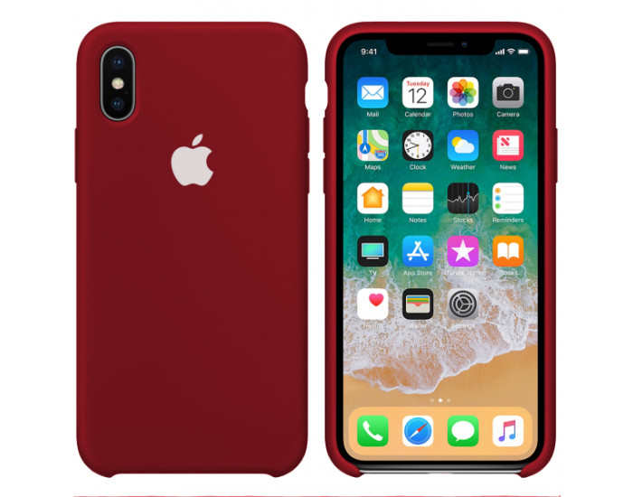 Чохол-силікон оригінал Soft Matte iPhone XS Max, Camellia white
