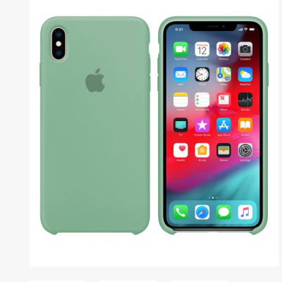 Чехол-силикон оригинал Soft Matte iPhone XS Max Azure (Класс B)
