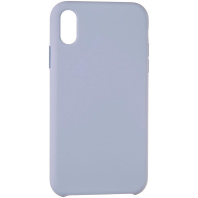 Чехол-силикон оригинал 99% Soft Matte iPhone XS Max Lavander Grey
