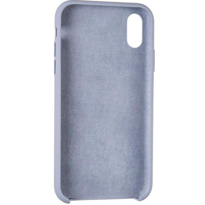 Чехол-силикон оригинал 99% Soft Matte iPhone XS Max Lavander Grey