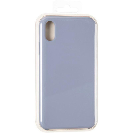 Чехол-силикон оригинал 99% Soft Matte iPhone XS Max Lavander Grey