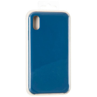 Чехол-силикон оригинал 99% Soft Matte iPhone XS Max Horizon Blue