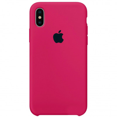 Чехол-силикон оригинал Soft Matte iPhone X / XS Hot Pink