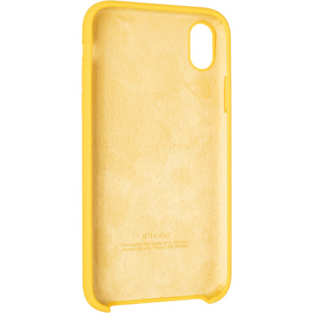 Чехол-силикон оригинал Soft Matte iPhone X Yellow
