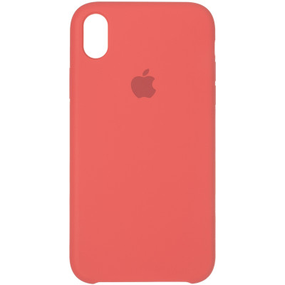 Чехол-силикон оригинал Soft Matte iPhone X Rose Red (Класс B)