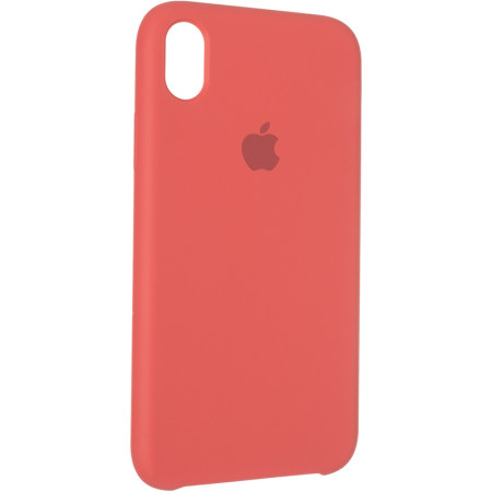 Чехол-силикон оригинал Soft Matte iPhone X Rose Red (Класс B)