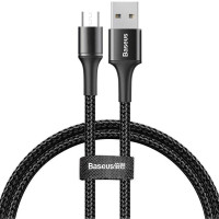Кабель USB Baseus Halo Data MicroUSB (CAMGH-A01) 0.5m (черный \ Black)