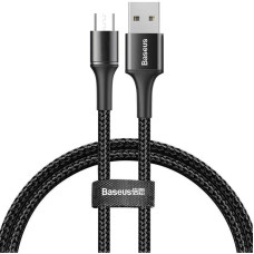 Кабель USB Baseus Halo Data MicroUSB (CAMGH-A01) 0.5m (Чорний \ Black)