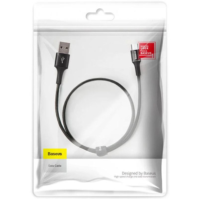 Кабель USB Baseus Halo Data MicroUSB (CAMGH-A01) 0.5m (черный \ Black)
