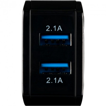 Сетевое зарядное устройство Gelius Ultra Prime (GU-HC02) с кабелем Type-C (2USB, 2.1A) Черный