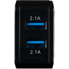 Мережеве зарядний пристрій Gelius Ultra Prime (GU-HC02) з кабелем lightning (2USB, 2.1A) чорний