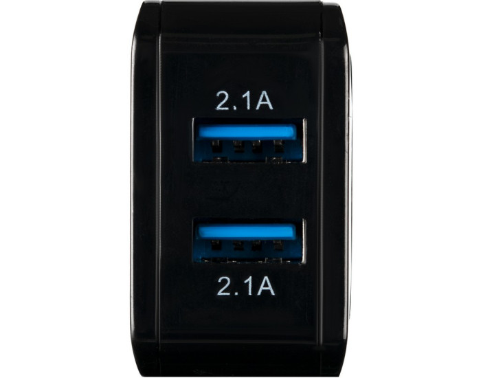 Мережеве зарядний пристрій Gelius Ultra Prime (GU-HC02) з кабелем lightning (2USB, 2.1A) чорний