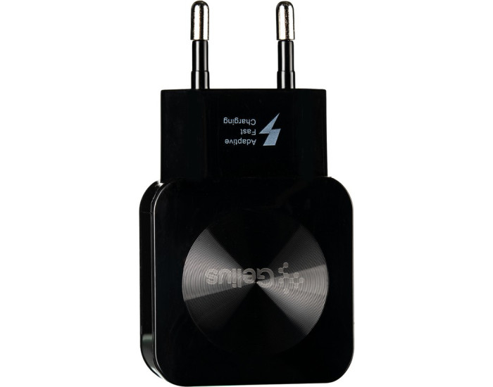 Мережеве зарядний пристрій Gelius Ultra Prime (GU-HC02) з кабелем lightning (2USB, 2.1A) чорний