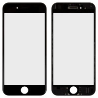 Скло фронтальне c OCA-пленкой iPhone 6G, чорне з рамкою