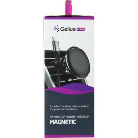 Автодержатель в дефлектор Gelius Ultra (GU-CH003) (Silver/Black)
