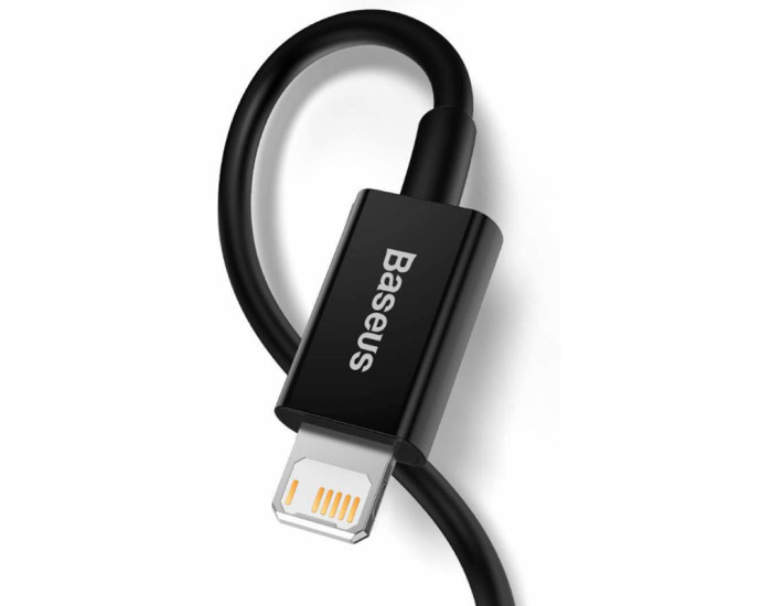 Кабель USB Baseus Superior Series Fast Charging Data Cable USB to Lightning (2.4A/ 2m) (CALYS-C01) (черный  Black)