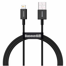 Кабель USB Baseus Superior Series Fast Charging Data Cable USB to Lightning (2.4A/ 2m) (CALYS-C01) (черный  Black)