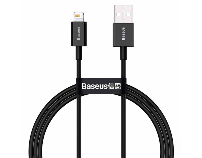 Кабель USB Baseus Superior Series Fast Charging Data Cable USB to Lightning (2.4A/ 2m) (CALYS-C01) (черный  Black)