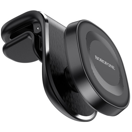 Автодержатель магнитный в дефлектор Borofone BH40 Kyle air outlet magnetic Black (Класс B)