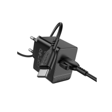 Сетевое зарядное устройство Borofone BAS11A Erudite Single Port с кабелем Type-C Черный