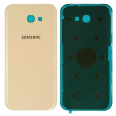 Задняя панель корпуса для Samsung A720F Galaxy A7 2017, золото (Класс B)