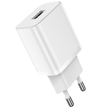 Сетевое зарядное устройство Borofone BA52A Gamble (1USB/2.1A) White