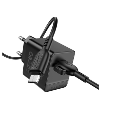 Сетевое зарядное устройство Borofone BAS11A Erudite Single Port с кабелем Micro Черный