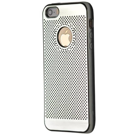 Чехол-силикон Fashion iPhone 5 Silver
