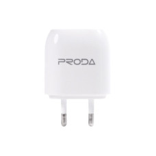 Сетевое зарядное устройство Proda 2USB 2.1A (RP-U21) (Белый / White)