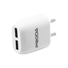 Сетевое зарядное устройство Proda 2USB 2.1A (RP-U21) (Белый / White)