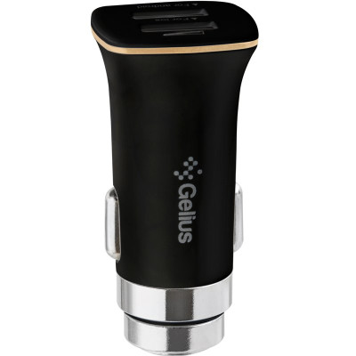 Автомобильное зарядное устройство Gelius Pro Apollo GP-CC01 2USB 3.1A 15W + Cable Type-C Black