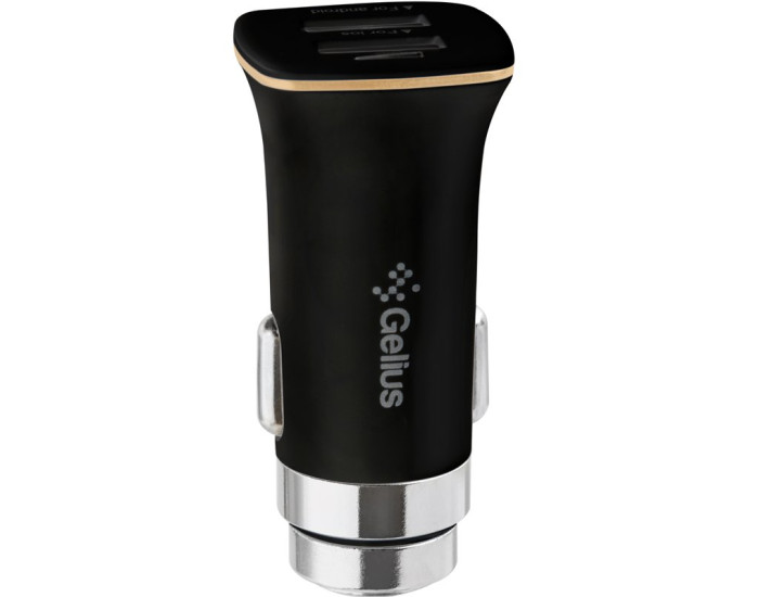 Автомобильное зарядное устройство Gelius Pro Apollo GP-CC01 2USB 3.1A 15W + Cable Type-C Black