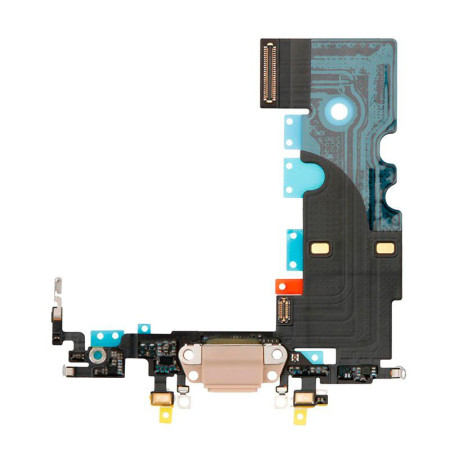 Шлейф для iPhone 8/SE 2020/SE 2022, коннектора зарядки, золотой (Класс B)