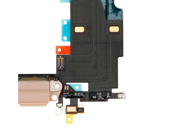 Шлейф для iPhone 8/SE 2020/SE 2022, коннектора зарядки, золотой