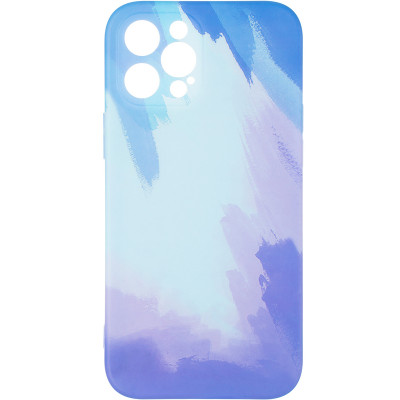 Чехол-силикон Watercolor Case iPhone 12 Pro Max Blue