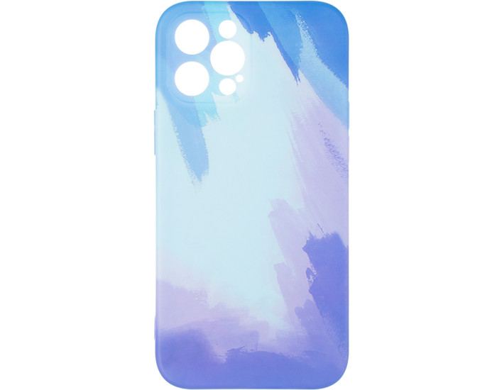 Чехол-силикон Watercolor Case iPhone 12 Pro Max Blue