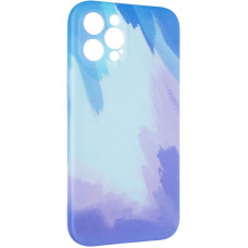 Чехол-силикон Watercolor Case iPhone 12 Pro Max Blue