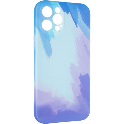 Чехол-силикон Watercolor Case iPhone 12 Pro Max Blue