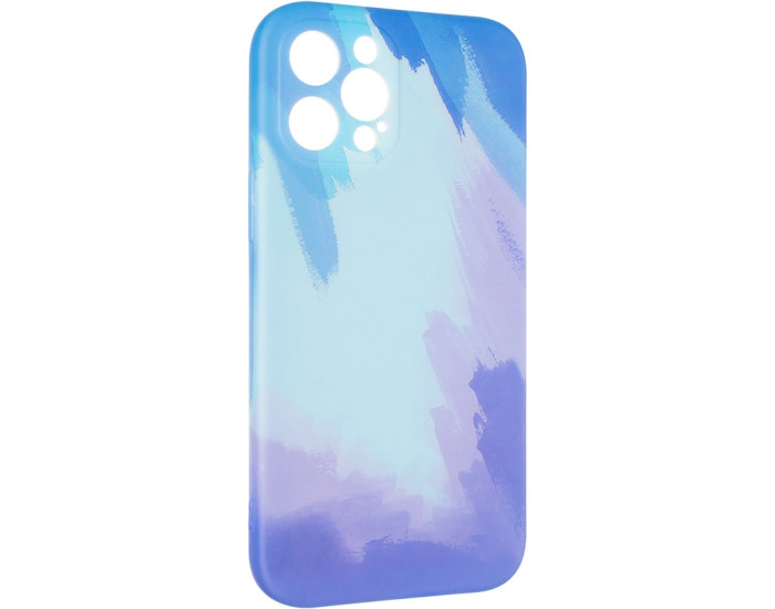 Чехол-силикон Watercolor Case iPhone 12 Pro Max Blue