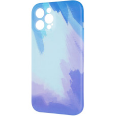 Чехол-силикон Watercolor Case iPhone 12 Pro Max Blue