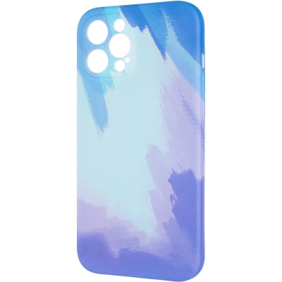 Чехол-силикон Watercolor Case iPhone 12 Pro Max Blue