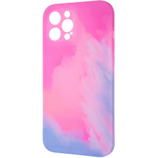 Чехол-силикон Watercolor Case iPhone 12 Pro Max Pink