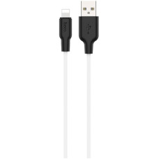 Кабель Hoco X21 Silicone Lightning 2,1A / 1m Black / White