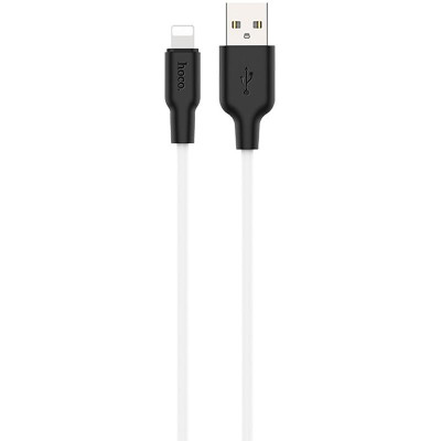 Кабель Hoco X21 Silicone Lightning 2,1A / 1m Black / White
