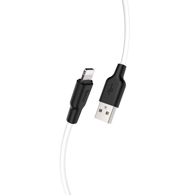 Кабель Hoco X21 Silicone Lightning 2,1A / 1m Black / White