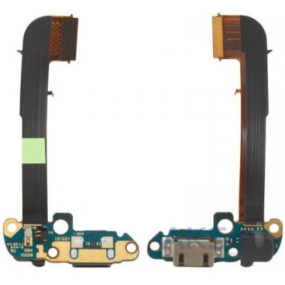 Шлейф для HTC One M7 801e, мікрофона, конектора зарядки, з компонентами