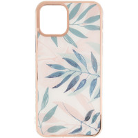 Чехол-силикон Gelius Leaf Case iPhone 12 Pro Pink Grass